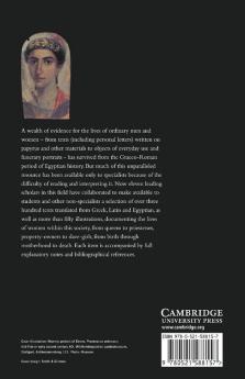 Women and Society in Greek and Roman Egypt