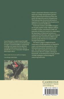 Behavioural Approaches to Conservation in the Wild