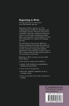 Beginning to Write