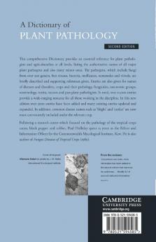 A Dictionary of Plant Pathology