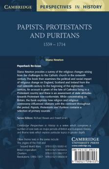 Papists Protestants and Puritans 1559 1714