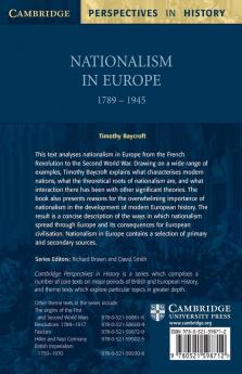 Nationalism in Europe 1789 1945