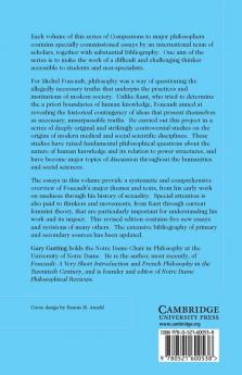 The Cambridge Companion to Foucault