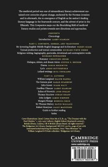The Cambridge Companion to Medieval English Literature 1100-1500