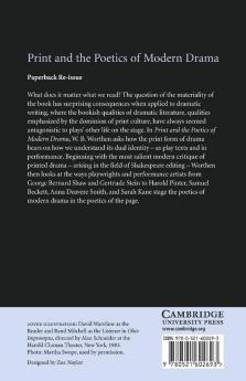Print and the Poetics of Modern Drama
