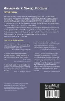 Groundwater in Geologic Processes