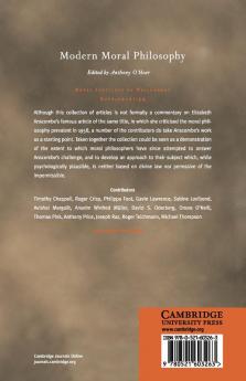 Modern Moral Philosophy
