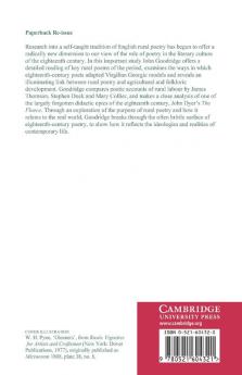 Rural Life in Eighteenth-Century English Poetry