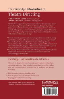 The Cambridge Introduction to Theatre Directing