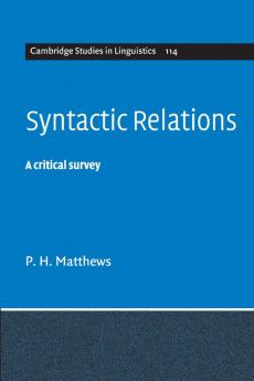 Syntactic Relations