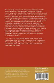 The Cambridge Companion to Renaissance Philosophy