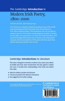 The Cambridge Introduction to Modern Irish Poetry 1800-2000