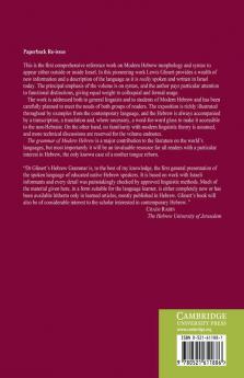 The Grammar of Modern Hebrew