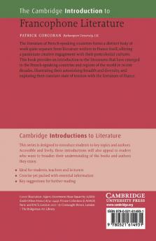The Cambridge Introduction to Francophone Literature