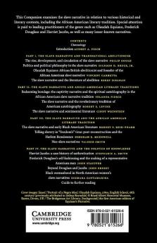 The Cambridge Companion to the African American Slave Narrative