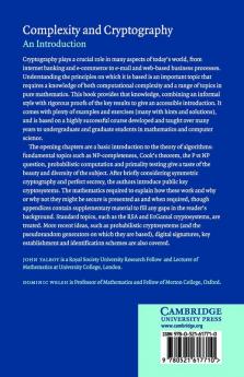 Complexity and Cryptography
