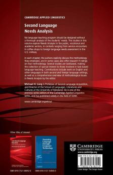 Second Language Needs Analysis