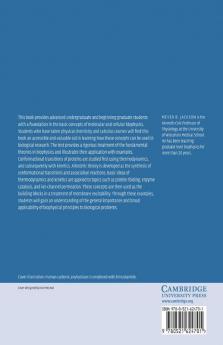 Molecular and Cellular Biophysics