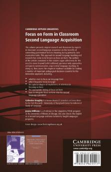 Focus on Form in Classroom Second Language Acquisition