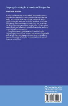 Language Learning in Intercultural Perspective