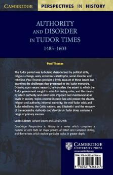 Authority and Disorder in Tudor Times 1485-1603