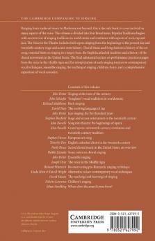 The Cambridge Companion to Singing