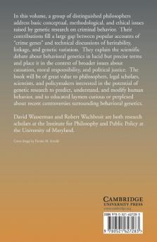 Genetics and Criminal Behavior