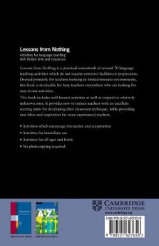Lessons from Nothing