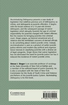 Recriminalizing Delinquency