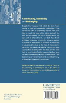 Community Solidarity and Belonging
