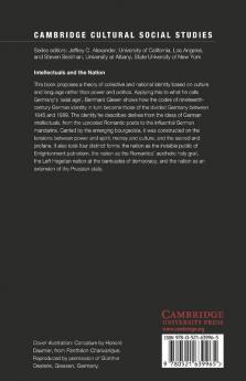 Intellectuals and the German Nation