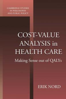 Cost-Value Analysis in Health Care