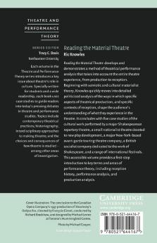 Reading the Material Theatre