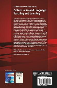 Culture in Second Language Teaching and Learning
