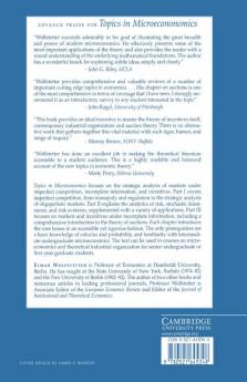 Topics in Microeconomics