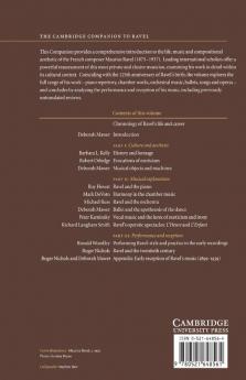 The Cambridge Companion to Ravel
