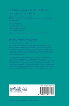 Elliptic Curves in Cryptography