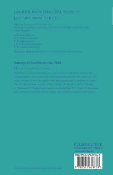 Surveys in Combinatorics 1999