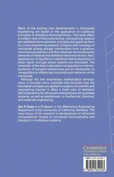 Statistical Thermodynamics and Microscale Thermophysics