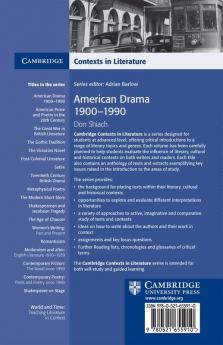 American Drama 1900-1990