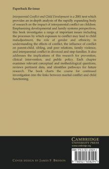Interparental Conflict and Child Development