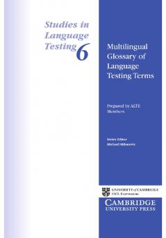 Multilingual Glossary of Language Testing Terms