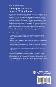 Multilingual Glossary of Language Testing Terms