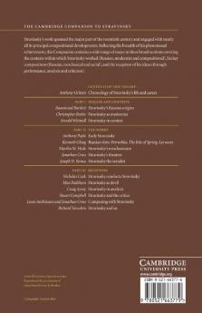 The Cambridge Companion to Stravinsky