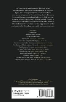 The Cambridge Companion to Cervantes