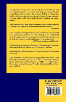 Health Risks and Developmental Transitions During Adolescence
