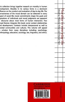Morality in Everyday Life