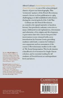 The Social Interpretation of the French Revolution