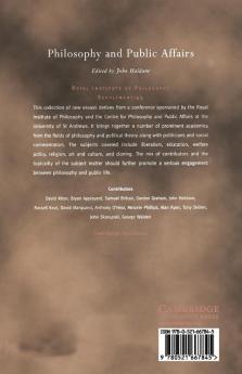 Philosophy and Public Affairs