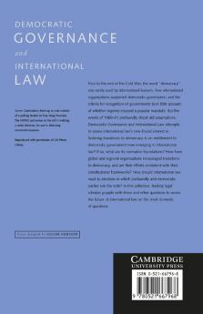 Democratic Governance and International Law